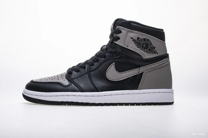 OG  1 555088-013 Retro Black Gray Air Shadow Jordan High 0313